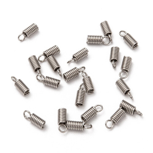 Rustfritt stålspiralledningsender 304 50 stk 10 x 4 mm 2