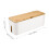 Καλώδια Κουτί Αποθήκευσης Καλώδιο The Wood Organizer Κουτί Ασφαλειών Θήκη Πολύπριζου 3
