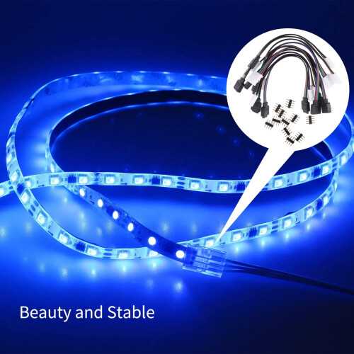 Συνδέσεις φωτισμού LED για λωρίδες φωτισμού RGB4 ακίδων από πλαστικό 10 2