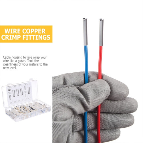 Kit com 200 Conectores de Crimpagem para Cabos de Cobre 2
