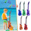Dmuchana gitara 91 cm Kolory neonowe lub standardowe 2