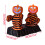 Enfeite de esqueleto de Halloween com luz e som brilhantes. 3