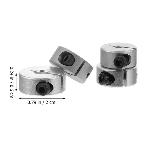 Aluminiumstoppringar Fästkragar Delade Typ 4 Styck 1