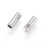 Rostfria sladdändar 20 st 7,5 x 2,6 mm innerdiameter 2 mm 2
