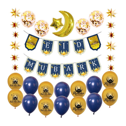 Eid Mubarak Latexballonger Dekor Set2 1
