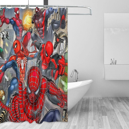 Spider-Verse duschdraperi polyester 180x180 cm 2
