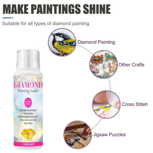 Lingouzi Diamond Art Sealer Clear Gloss 120ml 1