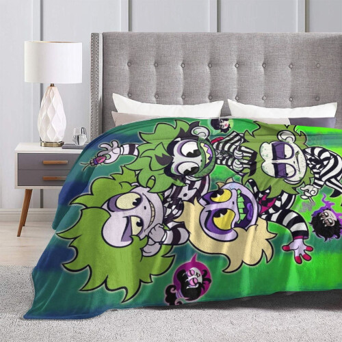 Plaid en flanelle BeetLejuIce pour lit ou canapé 80x60 1
