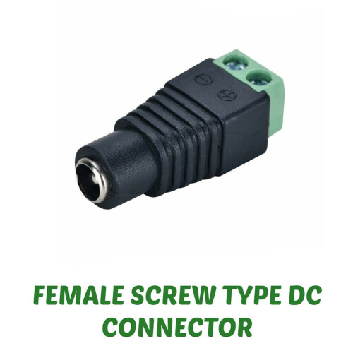 CCTV 12V DC strømstikadapter 10 stk. 5,5  2,1 mm 2