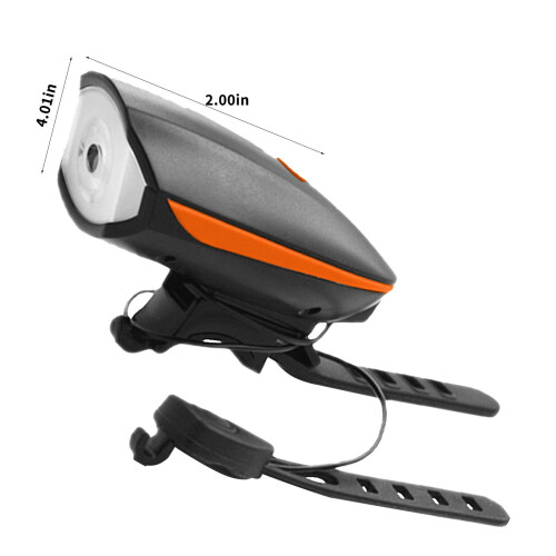 Bike Light Set with Horn USB Rechargeable 5 Modes Waterproof 2