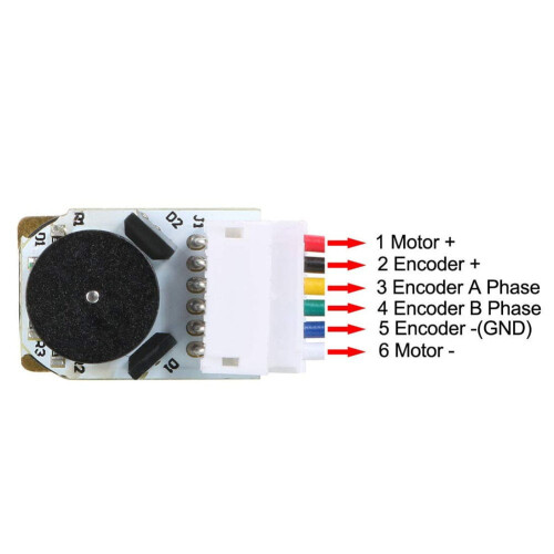 Mosiee GA12N20 encoder motore ingranaggio 6V 1PCS 1