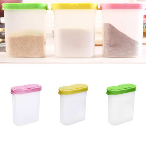 Clear Spice Jars with Double Lid 12-Pack 2