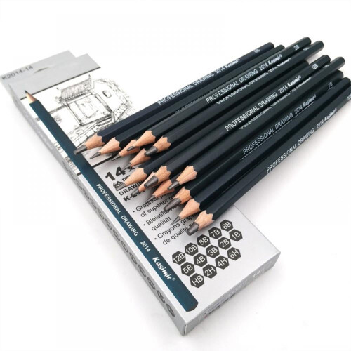 Graphite Drawing Pencils Set Professional 14-Piece 2