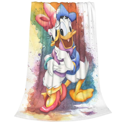 Couverture Daisy Duck douce et moelleuse 80 x 60 pouces 1