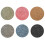 Ronde, waterdichte placemats van PU-leer (4 stuks) 2