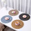 Ronde, waterdichte placemats van PU-leer (4 stuks) 5