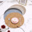 Ronde, waterdichte placemats van PU-leer (4 stuks) 6