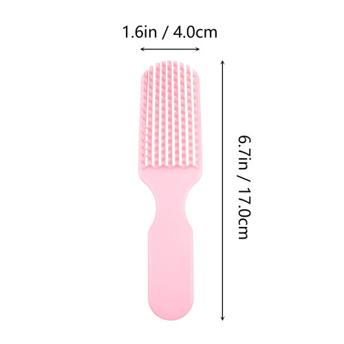 Pink Hair Brush Ergonomic Handle 2 Pieces 1