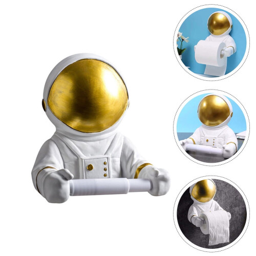 Astronaut WC-paperiteline seinälle, kultainen 1