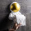 Astronaut WC-paperiteline seinälle, kultainen 4