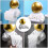Astronaut WC-paperiteline seinälle, kultainen 5