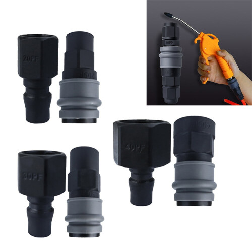 Conector rápido neumático macho-hembra con rosca interna 2