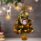Mini LED Christmas Tree with Berries Gold 13.8" Desktop 5