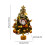 Mini LED Christmas Tree with Berries Gold 13.8" Desktop 3