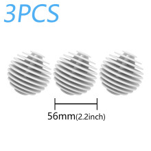 (WHITE) Anti tangle Oval Solid Cleaning Balls Magic Laundry Balls Drum Washing Machine Stain for Laundry Ball Cleaning Tool for Clothes