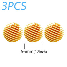 (Orange) Anti tangle Oval Solid Cleaning Balls Magic Laundry Balls Drum Washing Machine Stain for Laundry Ball Cleaning Tool for Clothes