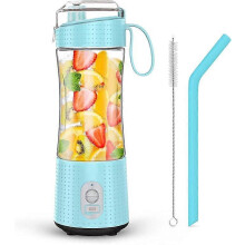 (SkyBlue)Portable Blenders, Personal Size Blender Smoothies and Shakes,Mini Blender USB Rechargeable, Handheld Blender Sports,Travel and Home