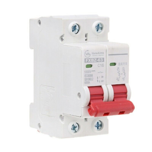 Disjuntor solar mini Mosiee DC1000V 10A–63A 1