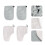 Paraffin Wax Booties and Mitts 2 Pairs 5