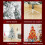 Kayannuo 45CM flocked artificial Christmas tree with 200 5