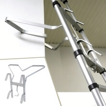 Aluminium Heavy Duty V-Shape Down Pipe Ladder Stand Off, Ladder Stay Lightweight Easy Install, Especially Designed to Fit Corner Points
