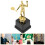 Trophée de badminton décoratif doré 5