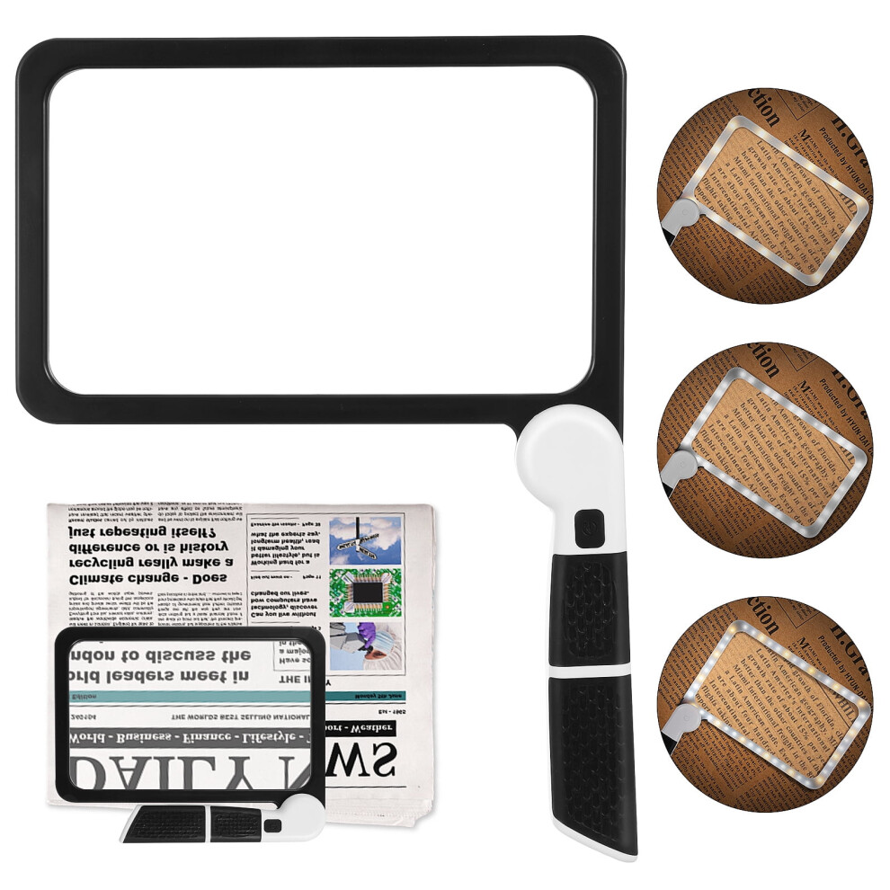 Handheld Illuminated Magnifying Glass Foldable