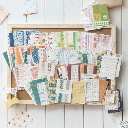 Color Block Background Paper for Journaling and 2