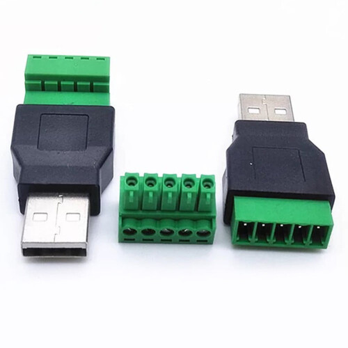 Adaptér USB 2.0 typu A samec-samice s 5pinovým šroubem 1