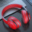 Jacenvly Kids Headphones Red Bluetooth 5.0 Wireless with 5