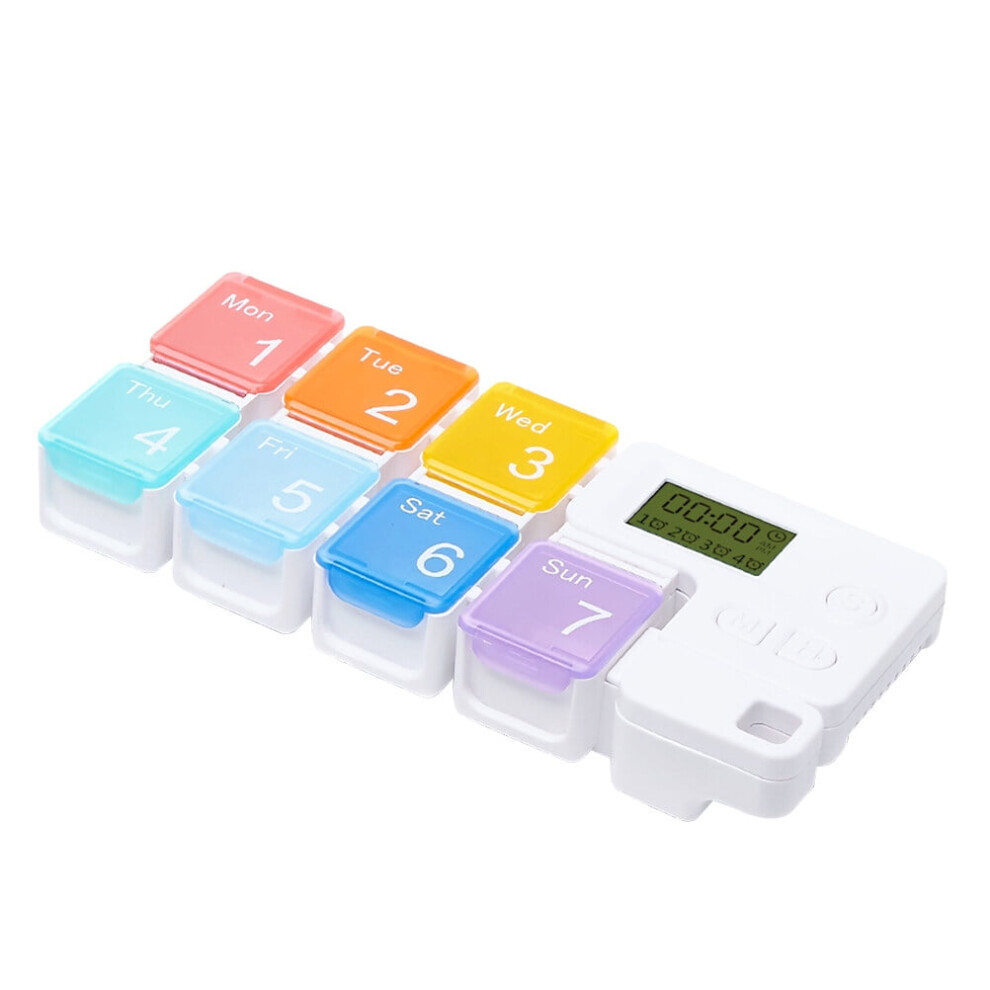 Healifty weekly pill organizer rainbow 7-day