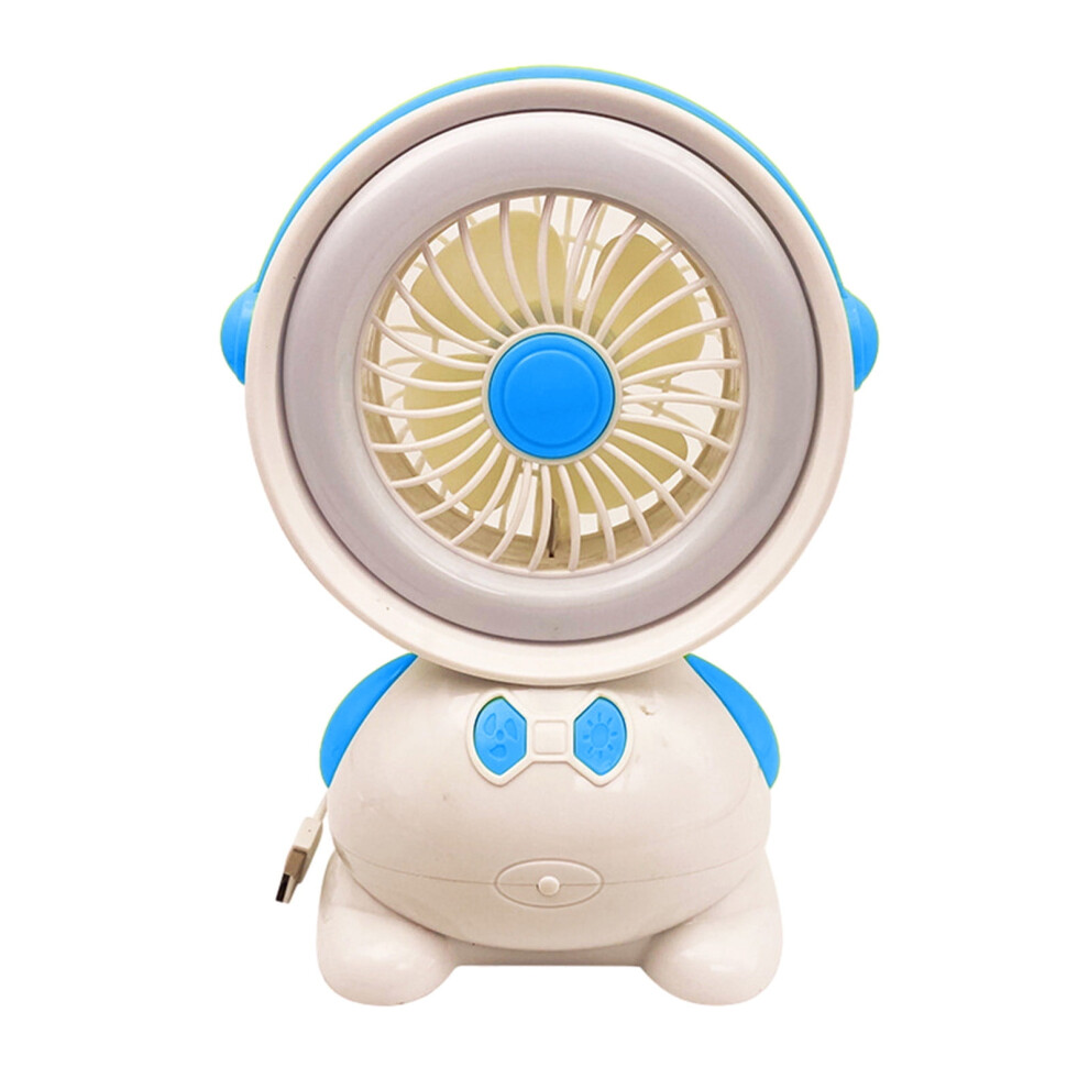 Tarmeek Mini Desk Fan With Light Usb Rechargeable 3-Speed 901175982774