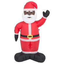 Saney inflatable Christmas Santa decoration 8 feet black