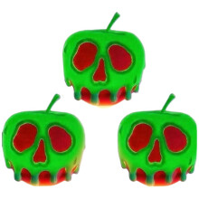 Poison Candy Light Halloween Decor with 3D Shapes Enchanted Poison Apples Tealight Holder Night Light