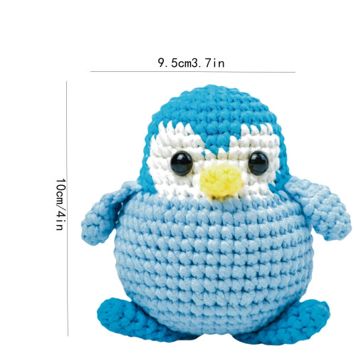 Crochet Kit Penguins Beginner DIY with Tools and 2