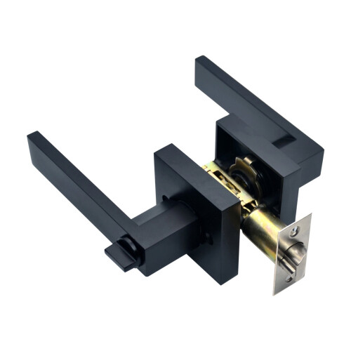 Bedroom Door Lock Solid Wood Silent Handle 1