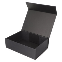 Boîte cadeau blanche en carton pour demoiselle d'honneur, boîte Saint-Valentin noire avec couvercle, boîte cadeau demoiselle d'honneur