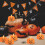 Halloween pumpkin tea lights battery operated 6 pack 4