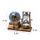 LED Music Snow Globe with Crystal Tower Design, Rotatable 2