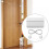 Pet Door for Automotive Use White 1 Pack 1